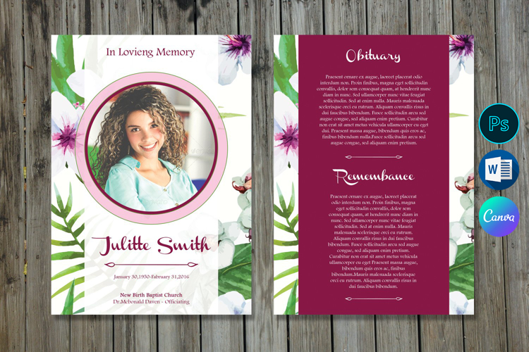 Obituary Template Image 4