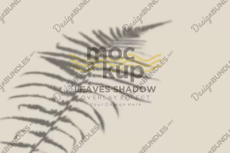 Leaves Shadow Overlay Effect Mockup