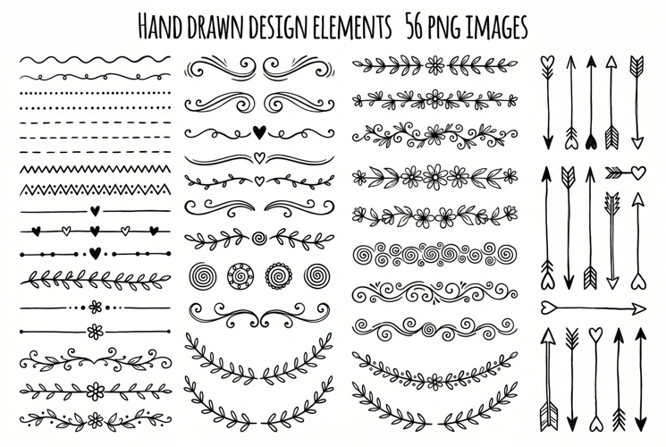 Hand Drawn Page Dividers and Flourishes