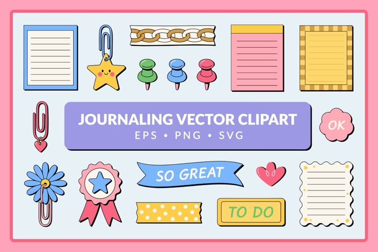 Journaling Vector Clipart