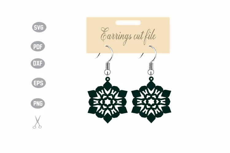 Earrings Template SVG