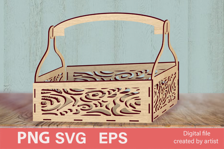 Decorative box EPS SVG PNG, boho flower box EPS SVG PNG,