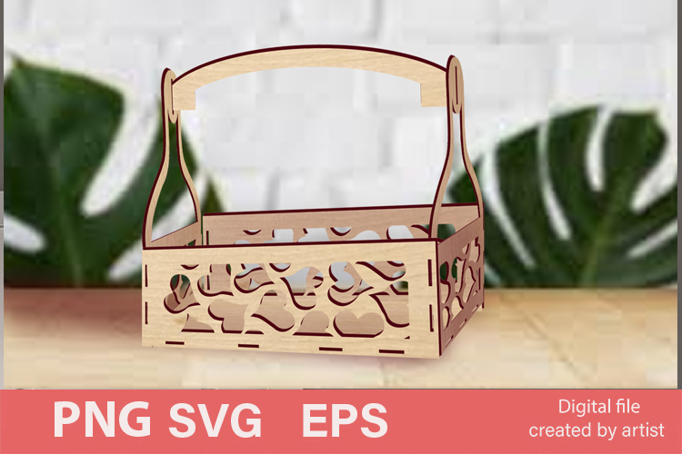 Decorative box EPS SVG PNG, boho flower box EPS SVG PNG,