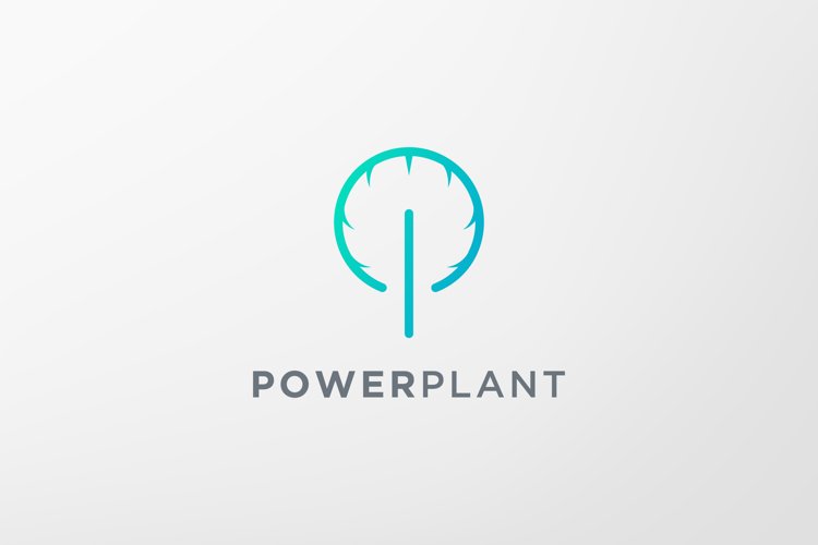 power leaf plant logo example image 1
