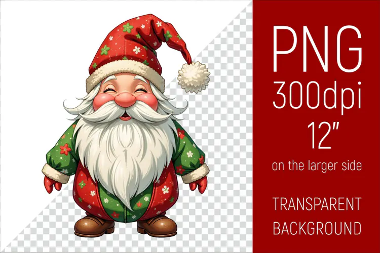 Christmas Gnome PNG | Christmas Sublimation Design