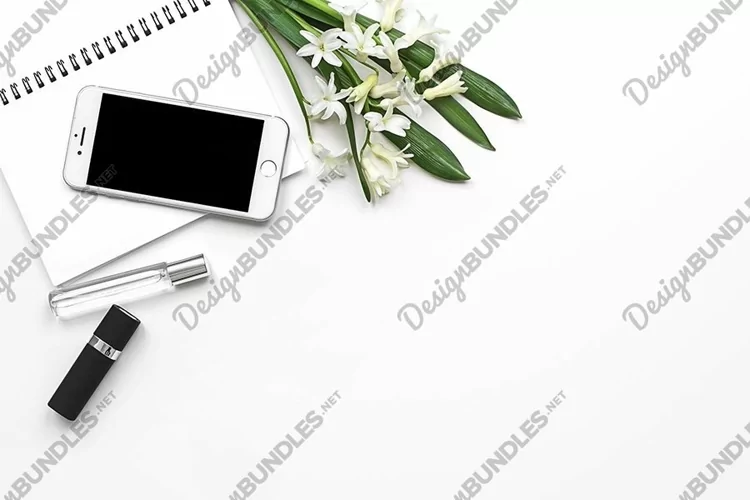 Feminine Styled Desktop Mockup, Feminine Stock Photo