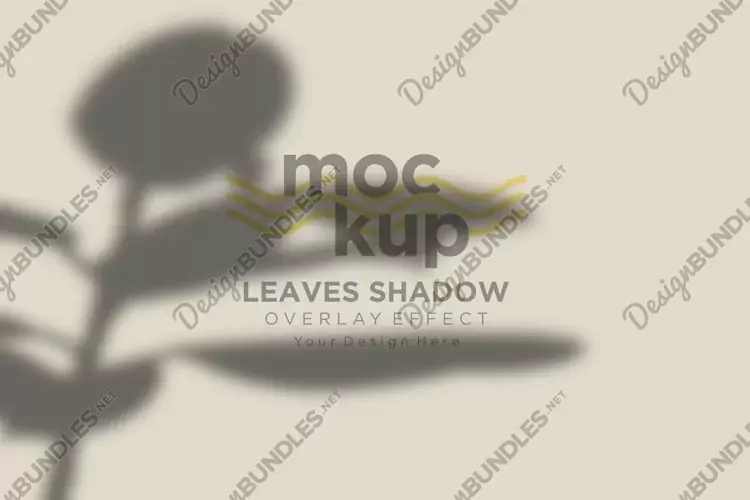 Leaves Shadow Overlay Effect Mockup