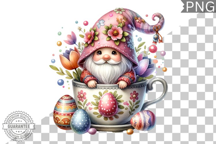Easter Gnome Sublimation - Clipart PNG Design