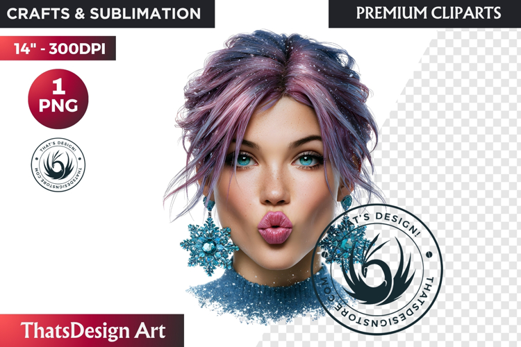 Cosy Winter Girl Clipart, Fashion Girl PNG, christmas