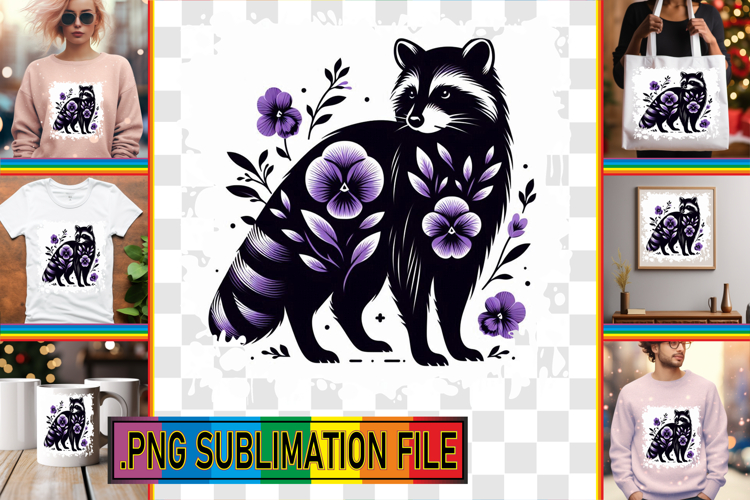 Bright Tote Bag Art Ideas PNG, Flower Animals