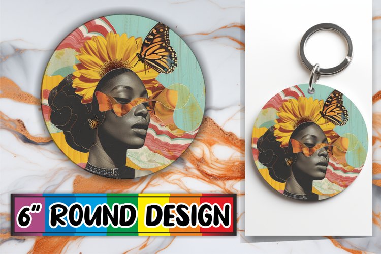 Black Woman Artistic Wrap Tumbler Abstract Art PNG example image 1