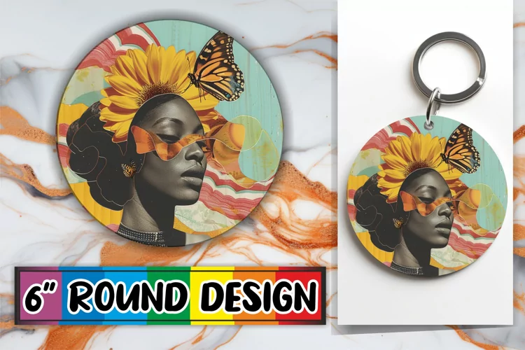 Black Woman Artistic Wrap Tumbler Abstract Art PNG