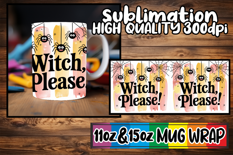 Enchanted days 11oz 15oz sublimation wrap, Halloween