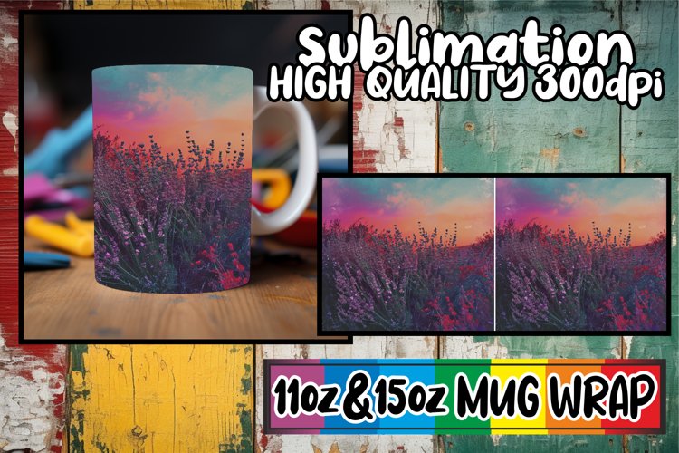 Nostalgic Retro Roses: Mug Wrap Sublimation