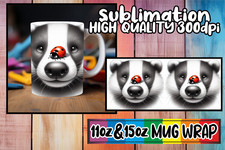 Joyous memories 11oz 15oz sublimation wrap, Cute Animals example image 1
