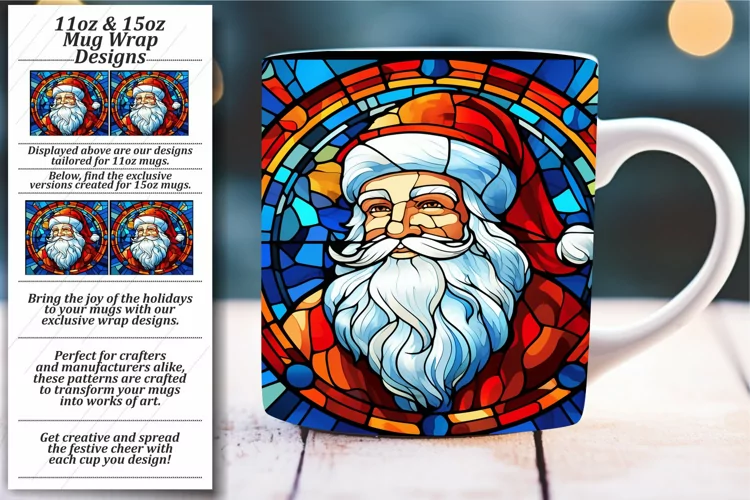 Seasonal Glass Mosaic Mug: 11oz & 15oz
