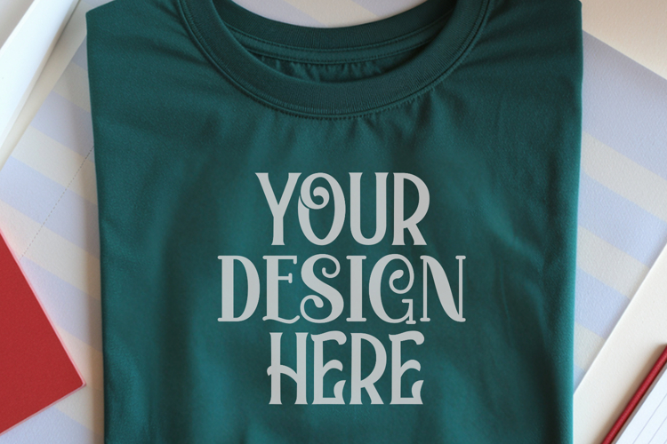 Moss Comfort Colors 1717 Christmas Mockup, CC 1717