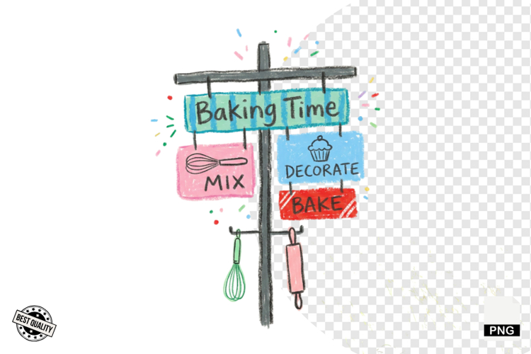 Baking Signpost PNG
