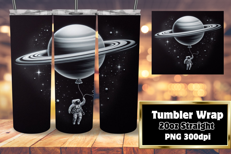 Sublimation Designs for 20oz Tumbler , Astronaut