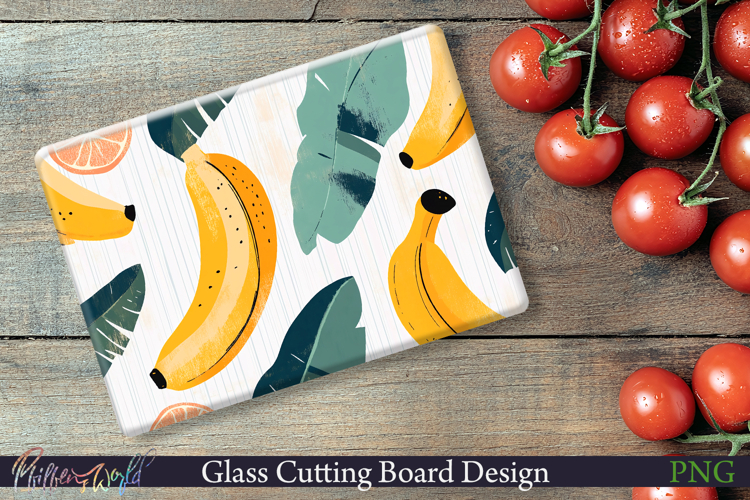 Cutting Board Design | Stripes | banana