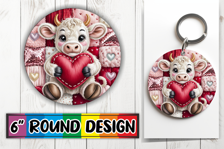 Timeless Sublimation Circle, Valenines Animals