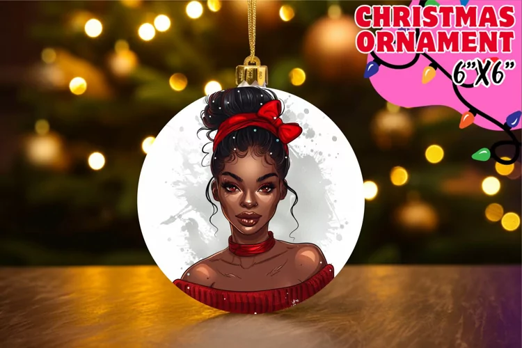 Cheerful Car Coaster Circle Style, Xmas Girl