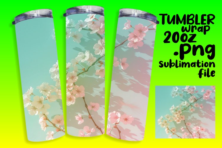 Eye-Catching Gradient Tumbler Wrap for Sublimation Art 20oz