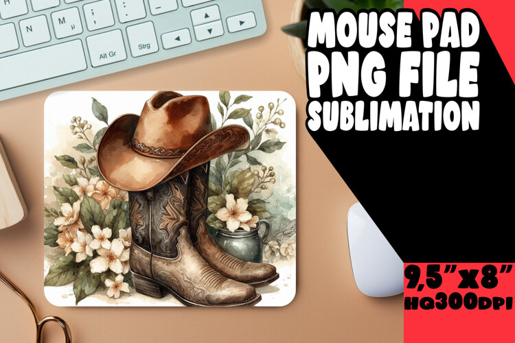 VIBRANT MOUSE MAT INNOVATIVE DESIGN, Western example image 1