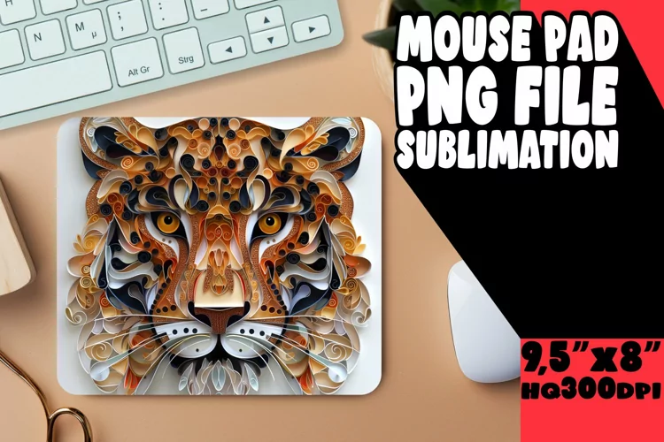 Kitty Kingdom Sublimation Mouse Pad - 3D Design