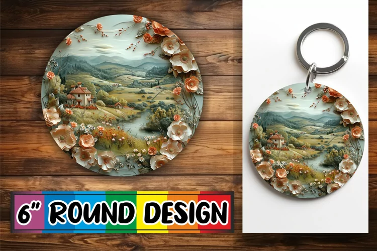 Serene Circle Keychain Variety