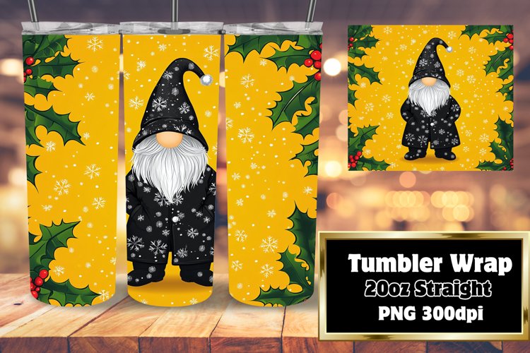 Holiday Christmas Gnome Wrap for 20oz Tumblers