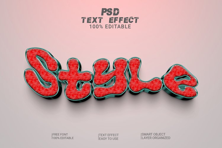 Style 3d Editable Text Effect Style example image 1