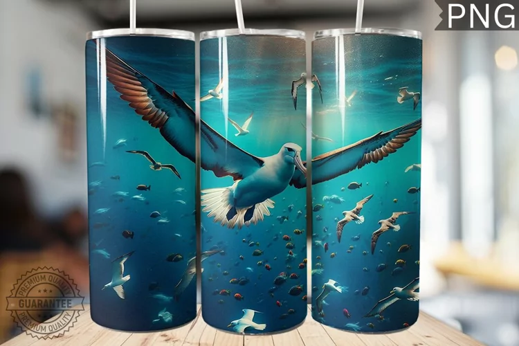 Albatross Tumbler Wrap - Albatross Tumbler Design