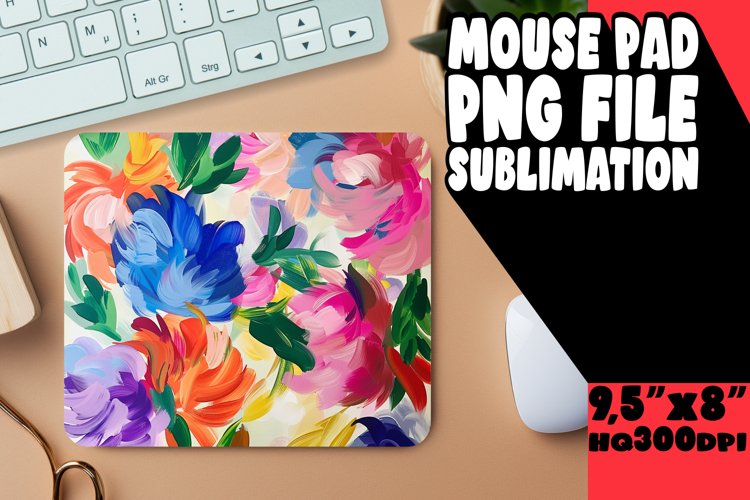 Springtime Petal Cascade Mouse Pad Sublimation