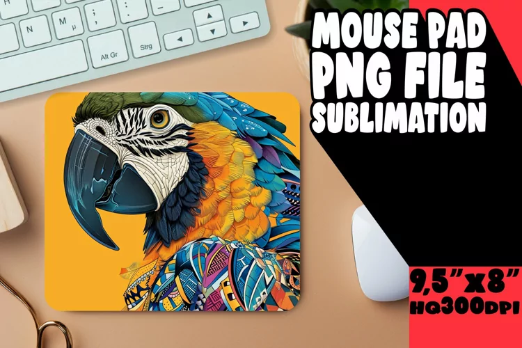Versatile Bird Sublimation Mouse Mat
