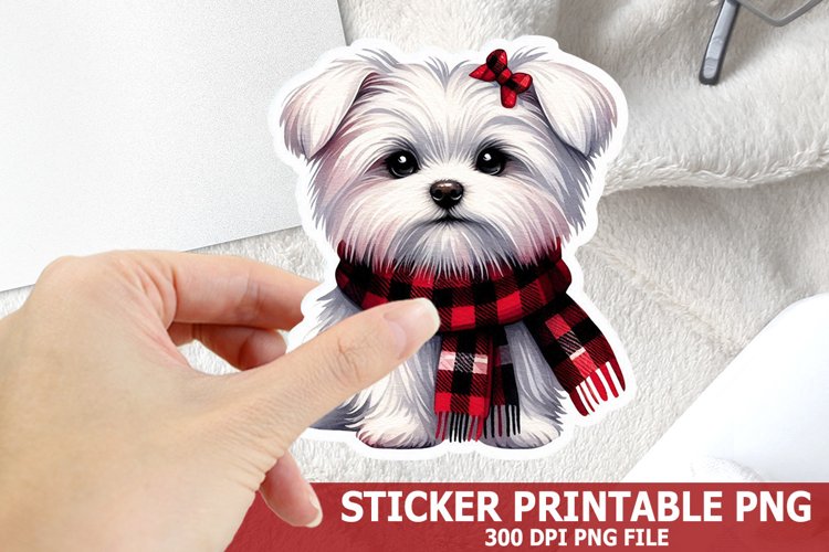 Christmas Dog Clipart Image 6