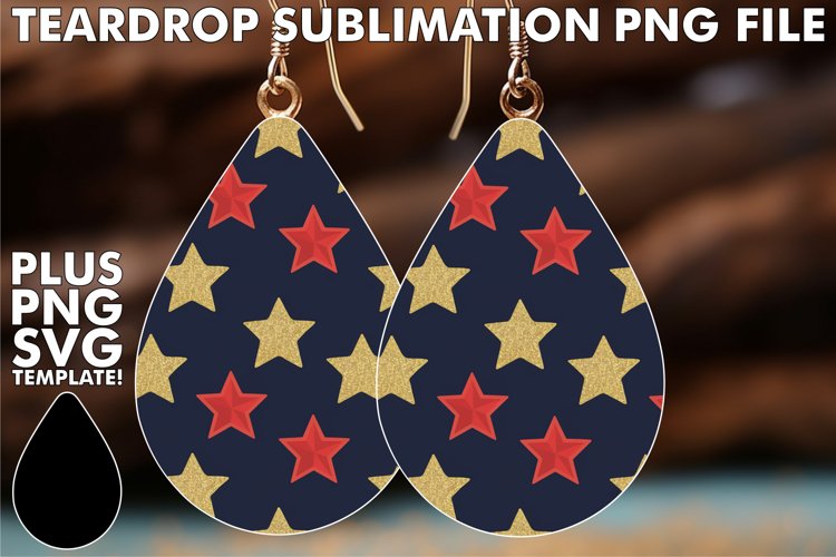 Colorful Teardrop Earrings PNG, Christmas