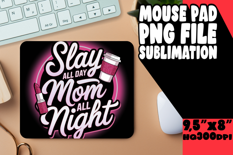 JOYFUL MOUSE MAT SUBLIMATION STYLE, Mother's Day