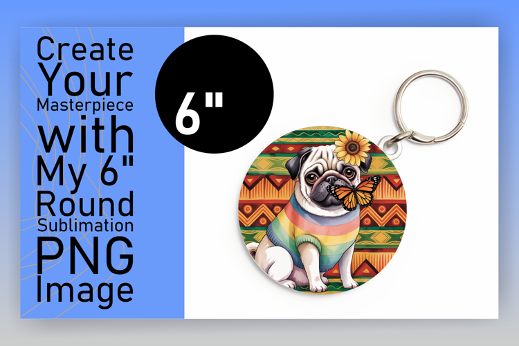 Lovely Round Design Coaster Artwork , Cute Dog