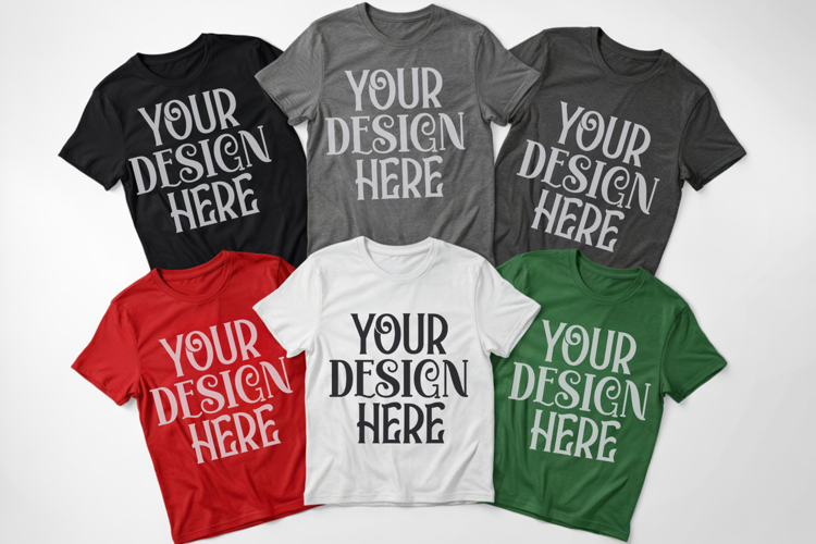Christmas Family Matching Group Flat Lay Mockup