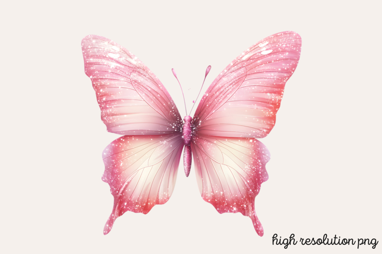 Pink Butterfly Clipart