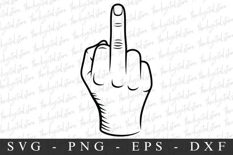 Middle Finger| SVG Cut files | Cricut