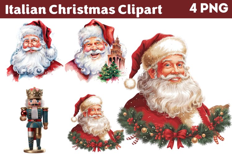 Italian Christmas Clipart PNG example image 1