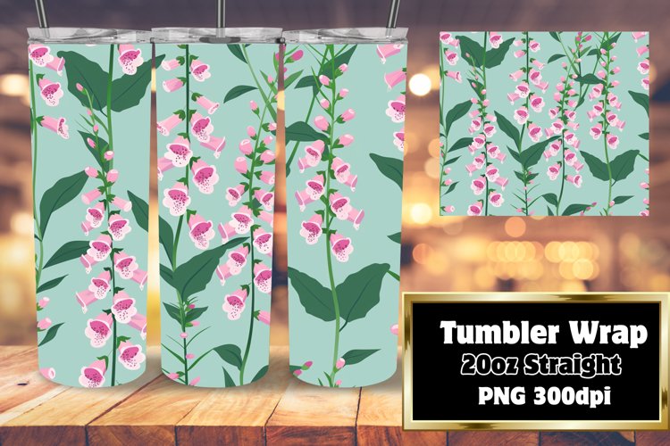 Pastel Boho Flower Serenade Tumbler Wrap