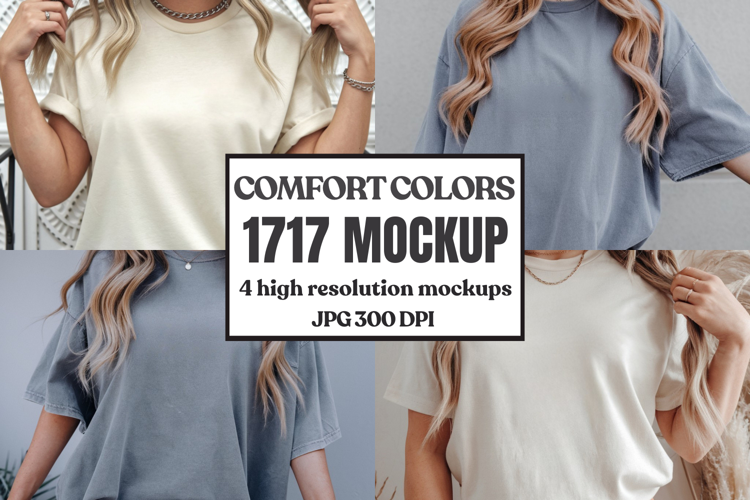 Comfort Colors 1717 T-Shirt mockup , CC 1717