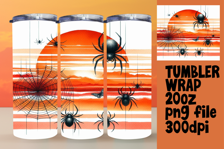 20oz Tumbler Sublimation PNG , Halloween