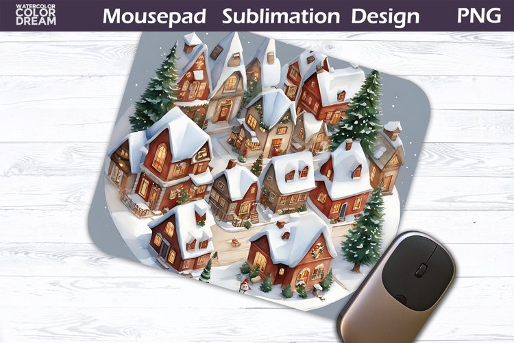 Christmas MousePad Design | Winter MousePad example image 1