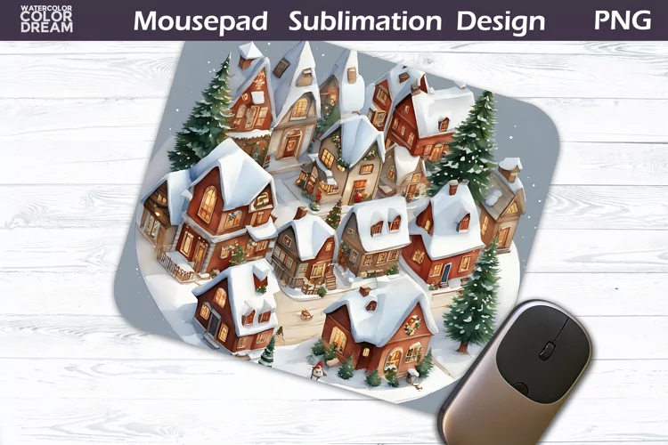 Christmas MousePad Design | Winter MousePad