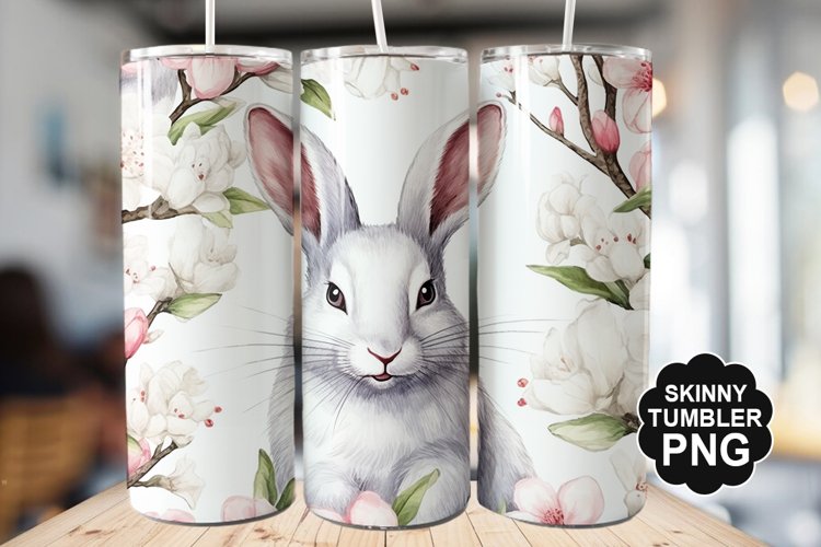 Easter Bunny Tumbler - Easter Day Tumbler PNG Design