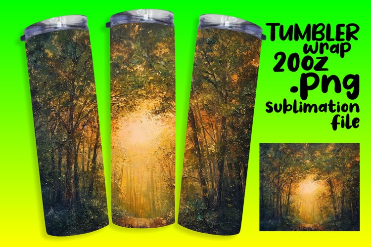 Enchanted Forest Tumbler Sublimation 20oz